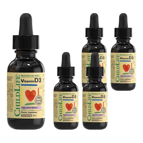 차일드라이프 비타민 D3 베리맛, 30ml, 5개