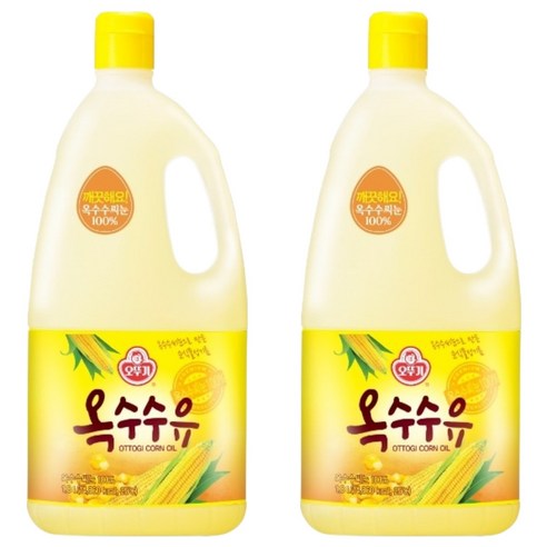 오뚜기 옥수수유, 2개, 1.8L