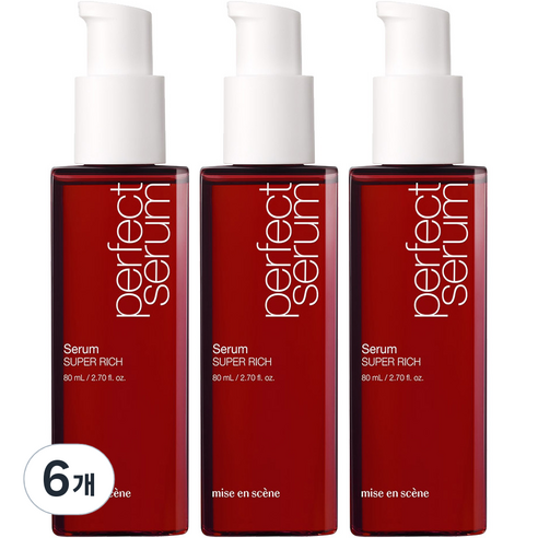 미쟝센 퍼펙트 슈퍼리치 헤어세럼, 80ml, 6개