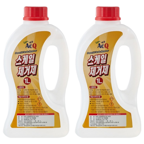 액큐 스케일 제거제, 1L, 2개