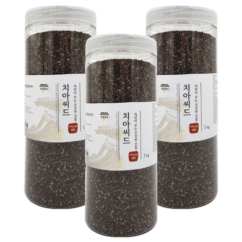 건강곡간 치아씨드 통, 1kg, 3개