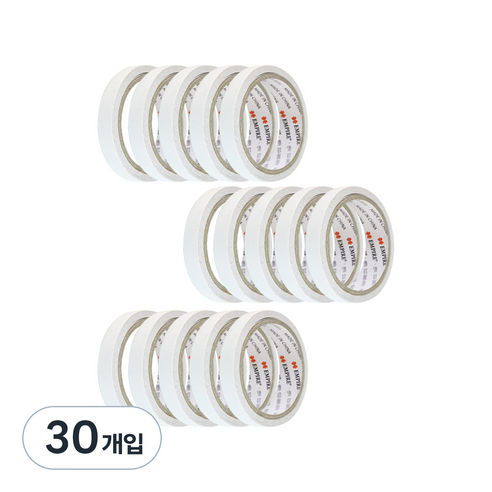 엠파이어 양면테이프 15mm x 10m, 화이트 반투명, 30개입