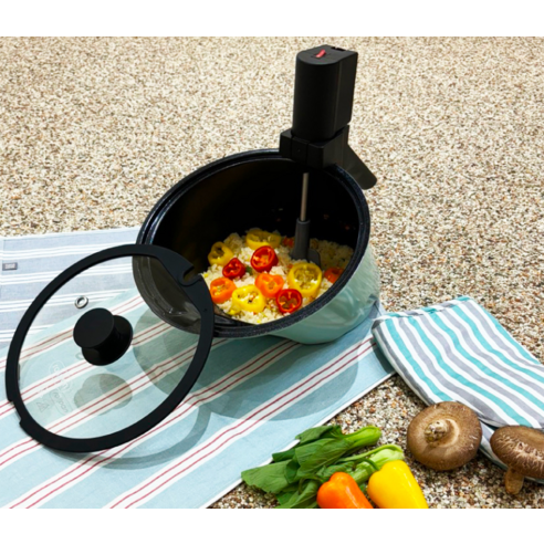 요리의 혁신, 롤팬 자동회전냄비 민트로 주방에 편리와 즐거움을 더하세요!