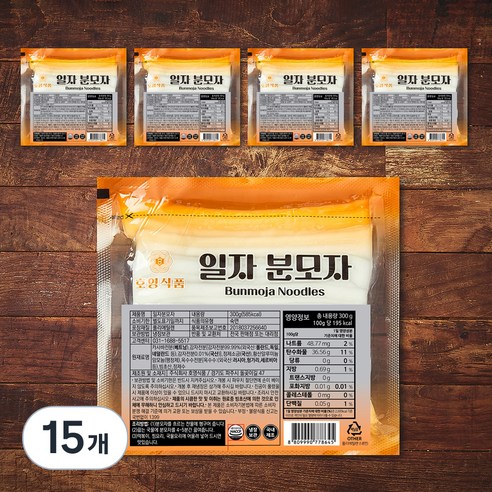 호영식품 일자 분모자, 300g, 15개