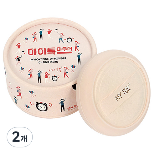 마이톡 톤업 파우더 4g, 01 핑크펄, 2개