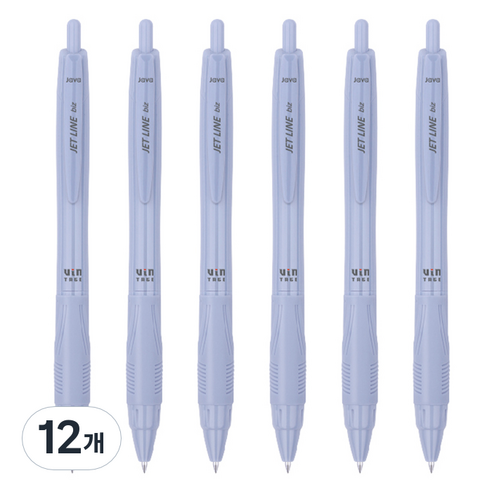 자바펜 제트라인 biz 빈티지 펜 0.7mm, 블루, 12개