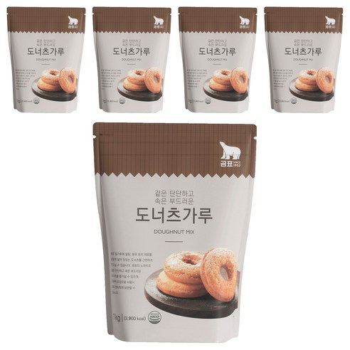 곰표 도너츠가루, 1kg, 5개
