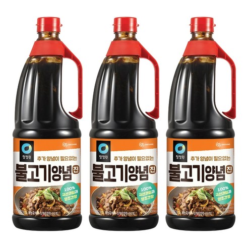 청정원 불고기양념 진, 2kg, 3개