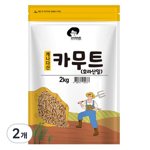 엉클탁 호라산밀 카무트, 2kg, 2개
