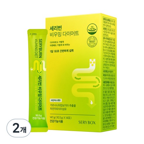 세리박스 세리번 비우밍 다이어트 14p, 14포, 147g, 2개