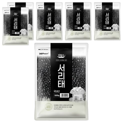 더담은 서리태, 500g, 6개