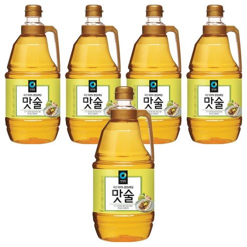 청정원 생강&매실 맛술, 1.8L, 5개