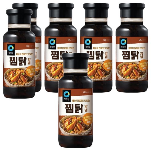 청정원 찜닭 양념 소스, 500g, 6개