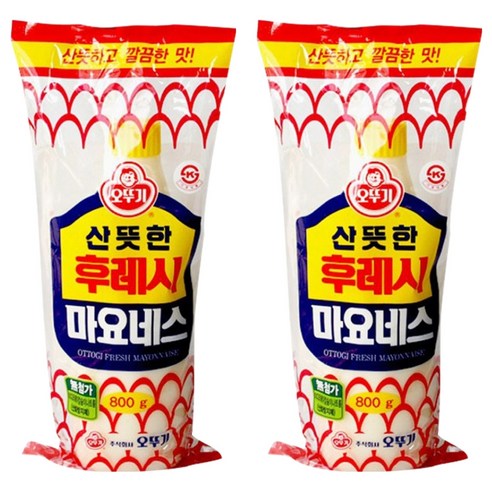 오뚜기 후레시 마요네즈, 800g, 2개