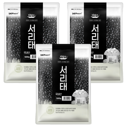 더담은 서리태, 500g, 3개