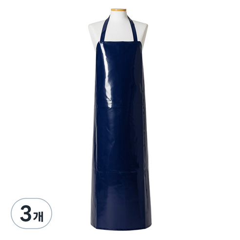 고급 롱 양면 방수 앞치마, 곤색, 3개