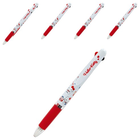제트스트림 산리오 3색 볼펜 0.5mm, 리본키티, 6개