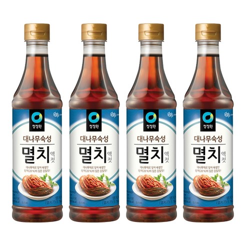 청정원 대나무숙성 멸치액젓, 1kg, 4개