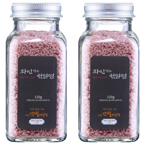 손봉훈신안갯벌천일염 솔트레인보우 천일염, 120g, 2개