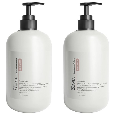 디어쿠페아 퍼퓸 모이스처 핸드로션 시트러스, 330ml, 2개