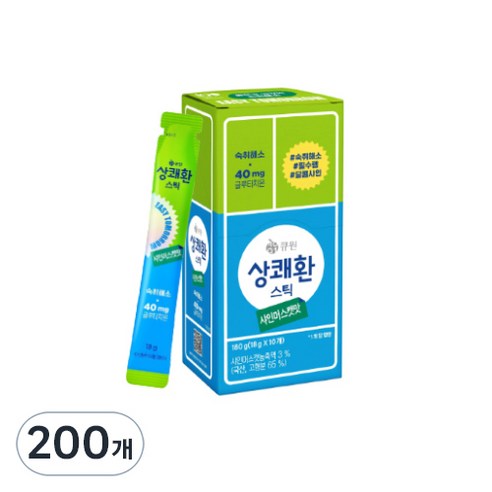 상쾌환 샤인머스캣맛 숙취해소스틱, 18g, 200개