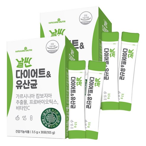 메이준뉴트리 날씬 다이어트 & 유산균, 105g, 2개