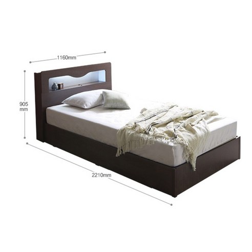 수납과 분위기를 모두 갖춘 삼익가구 로이 LED 평상형 침대로 숙면을 되찾으세요!