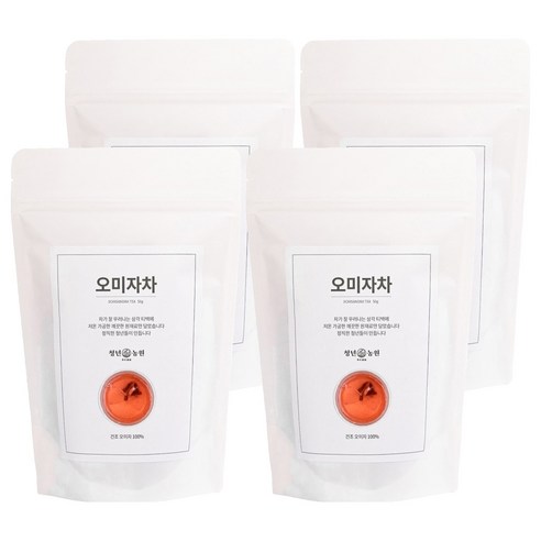 청년농원 저온가공 오미자차 삼각티백, 1g, 50개입, 4개