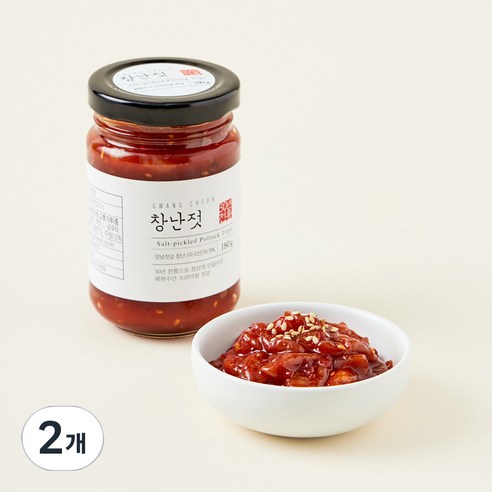 광천 창난젓, 180g, 2개