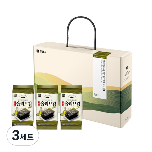 정담김 올리브김 도시락김 선물세트, 3세트