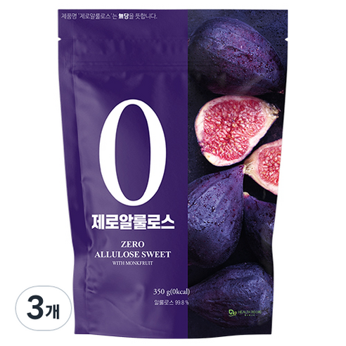 헬스레시피 제로 알룰로스 분말, 350g, 3개