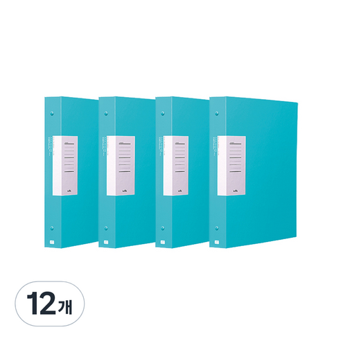 글로시 D링 바인더 A4 3공, 민트, 12개