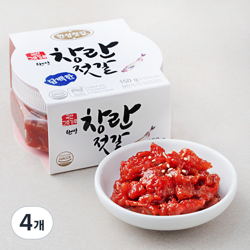 한성기업 창란 젓갈, 150g, 4개