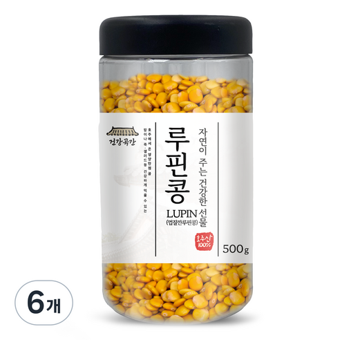 건강곡간 루핀콩, 500g, 6개