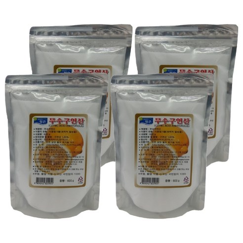 청은 무수구연산, 600g, 4개