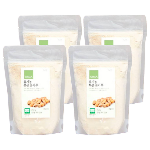 올가홀푸드 볶음 콩가루, 4개, 250g