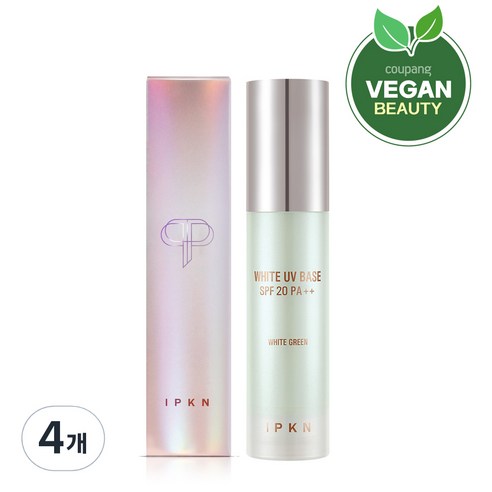 입큰 화이트 UV 메이크업 베이스 35g, 1호 화이트 그린, 4개