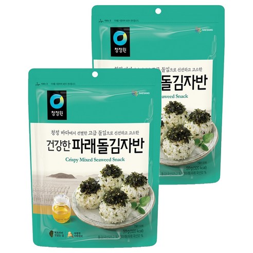 청정원 파래돌김자반, 50g, 2개