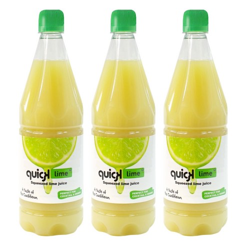 퀵라임 퀵 스퀴즈드 라임즙, 1L, 3개