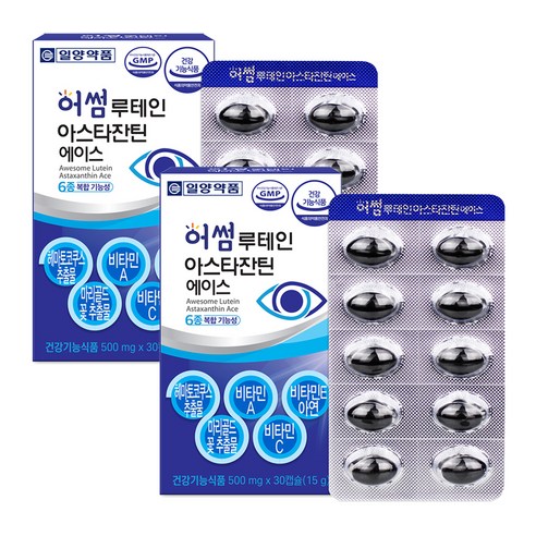 일양약품 어썸 루테인 아스타잔틴 헤마토코쿠스 에이스, 30정, 2개