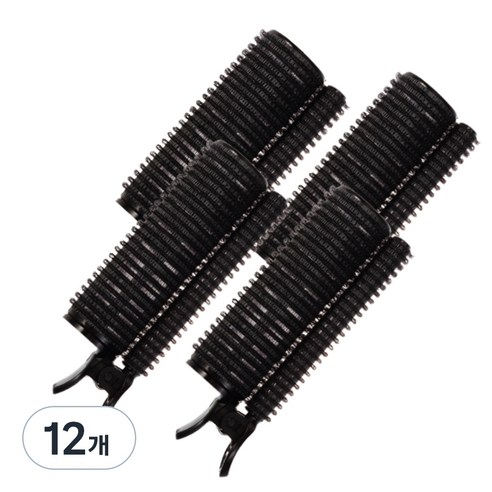 루이본 더블 볼륨 뿌리 집게, 블랙, 12개