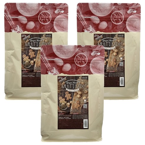 브레드가든 진저브레드 멀티 쿠키믹스, 3개, 1kg