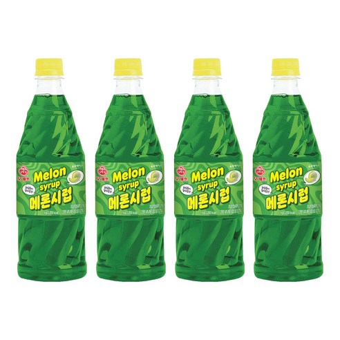 오뚜기 메론시럽, 1kg, 4개