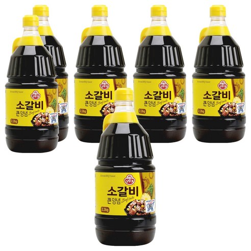 오뚜기 소갈비 큰양념, 2.1kg, 6개