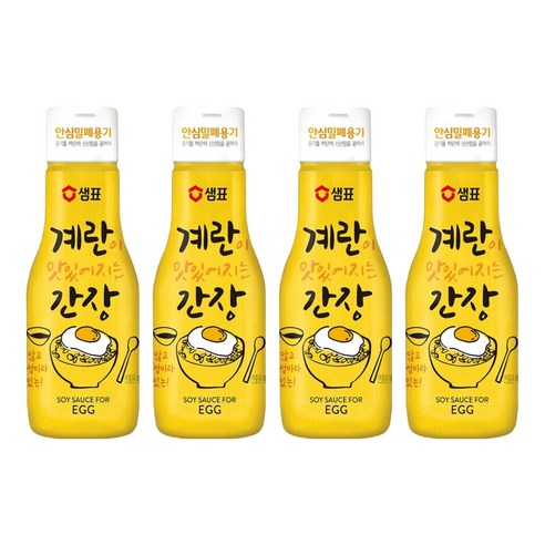 샘표 계란이 맛있어지는 간장, 200ml, 4개