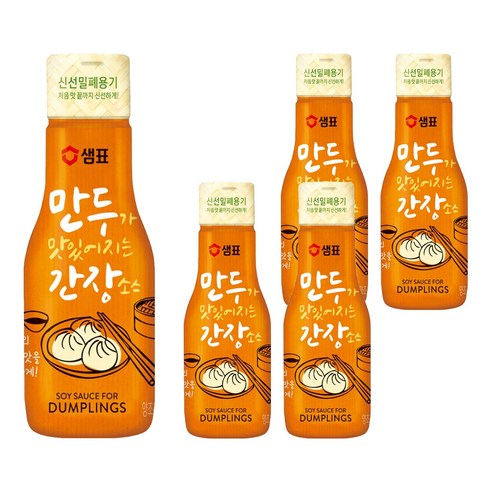 샘표 만두가 맛있어지는 간장소스, 200ml, 5개