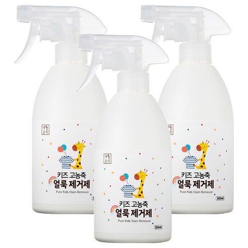 생활공식 키즈 고농축 얼룩제거제, 500ml, 3개