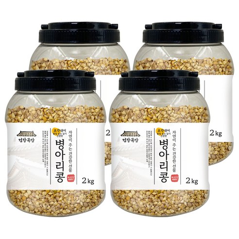 건강곡간 조각내어 불릴 필요없이 간편한 병아리콩 통, 2kg, 4개