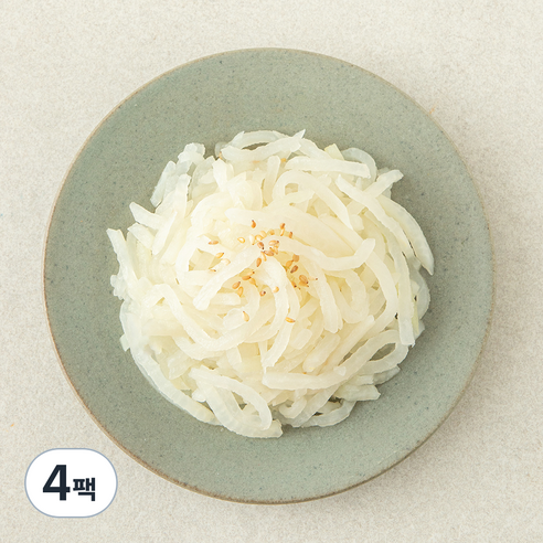 집반찬연구소 무나물, 200g, 4팩