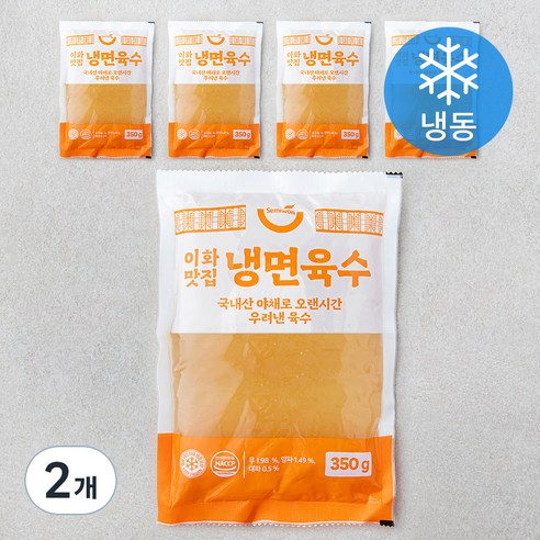 세미원 이화맛집 냉면육수 (냉동), 350g, 2개, 5개입